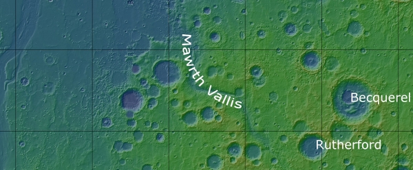 Emplacement de la Mawrth Vallis